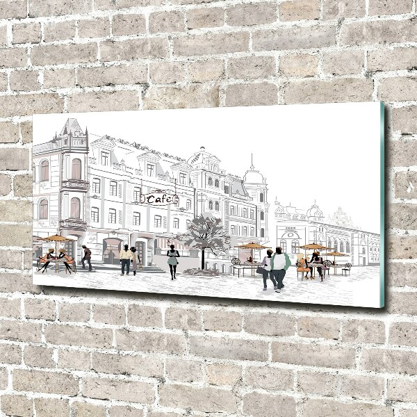 Foto schilderij op glas Oude Stad