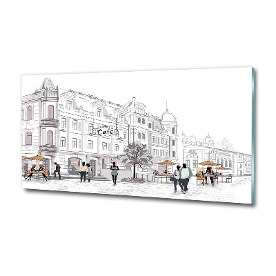 Foto schilderij op glas Oude Stad