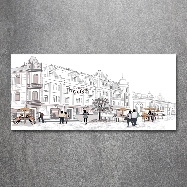 Foto schilderij op glas Oude Stad