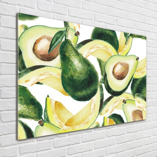 Foto schilderij op glas Avocado