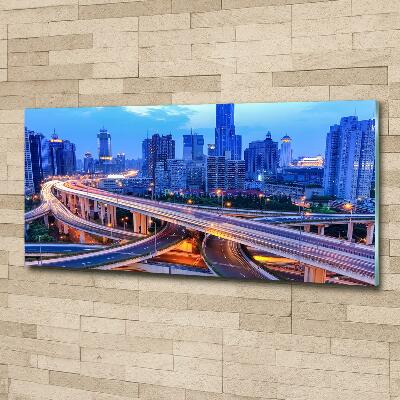 Foto schilderij op glas Viaduct