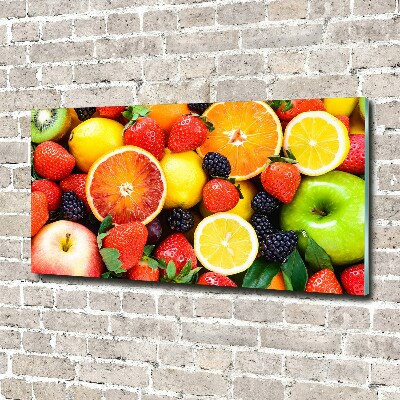 Foto schilderij op glas Kleurrijk fruit