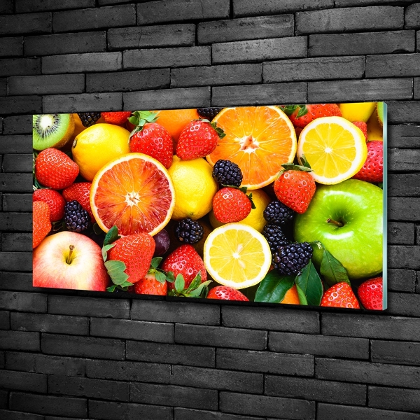 Foto schilderij op glas Kleurrijk fruit