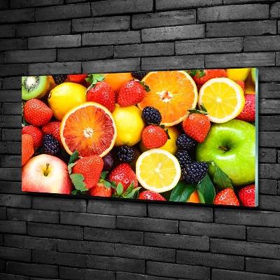 Foto schilderij op glas Kleurrijk fruit