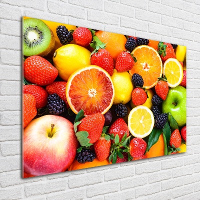 Foto schilderij op glas Kleurrijk fruit