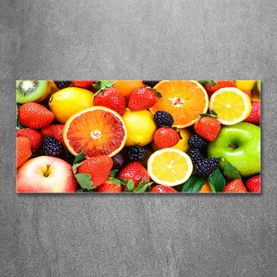 Foto schilderij op glas Kleurrijk fruit