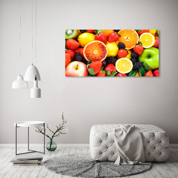 Foto schilderij op glas Kleurrijk fruit