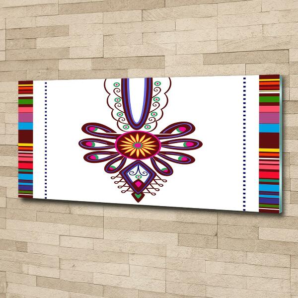 Foto obraz szklany Polski wzór ludowy