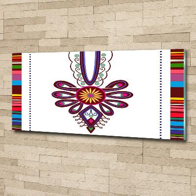 Glazen schilderij Pools volkspatroon