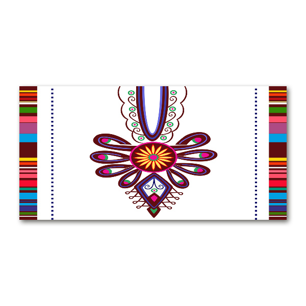 Glazen schilderij Pools volkspatroon