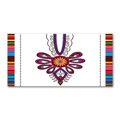 Glazen schilderij Pools volkspatroon