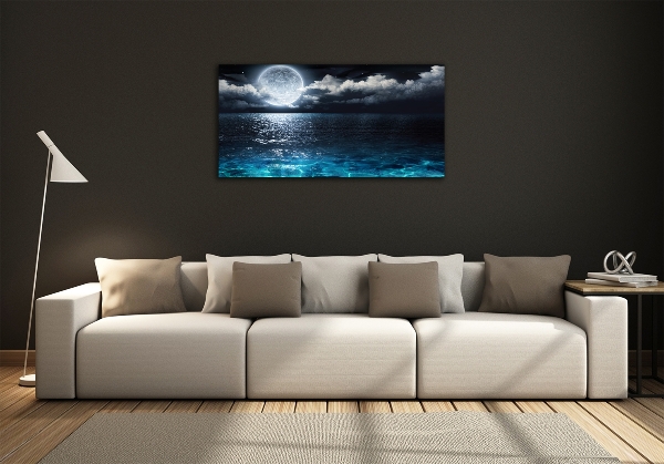 Schilderij op glas Volle maan