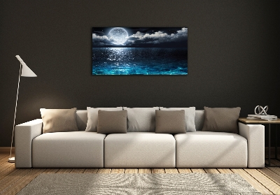 Schilderij op glas Volle maan