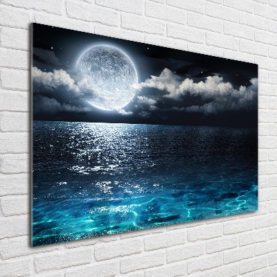 Schilderij op glas Volle maan