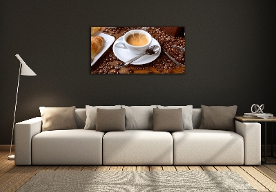Glazen schilderij Aromatische koffie