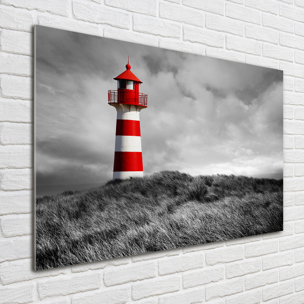 Foto schilderij op glas Vuurtoren