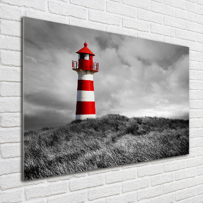 Foto schilderij op glas Vuurtoren