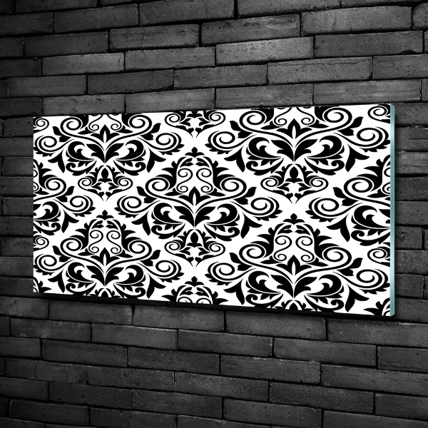 Foto schilderij op glas Ornamenten achtergrond