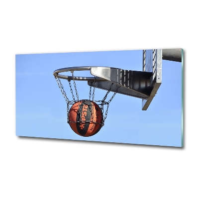 Schilderij op glas Basketbal