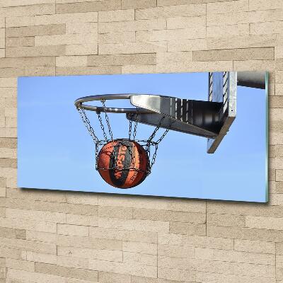 Schilderij op glas Basketbal