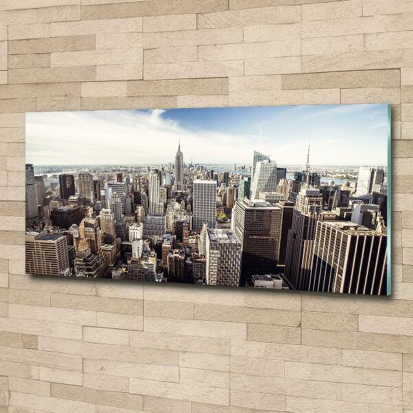 Schilderij glas New York
