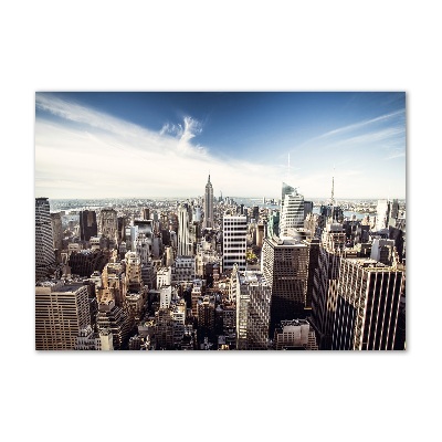 Schilderij glas New York