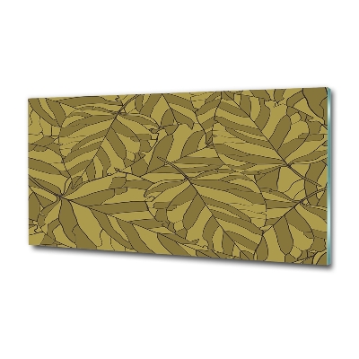 Schilderij op glas Bladeren