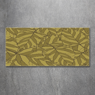 Foto obraz zdjęcie szkło hartowane Liście