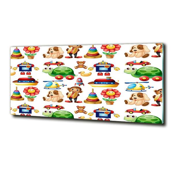 Schilderij op glas Speelgoed