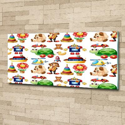 Schilderij op glas Speelgoed