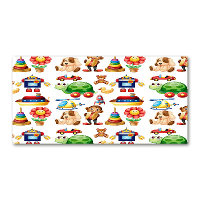 Fotoobraz na ścianę szkło hartowane Zabawki