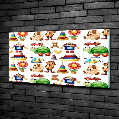 Schilderij op glas Speelgoed