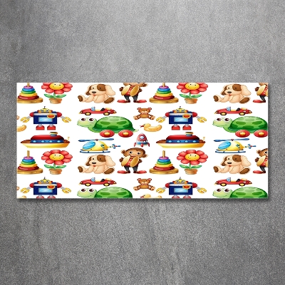 Schilderij op glas Speelgoed