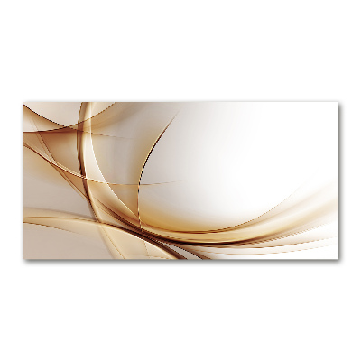 Glazen schilderij Abstracte golven