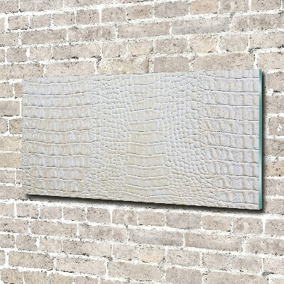 Schilderij glas Krokodillenhuid