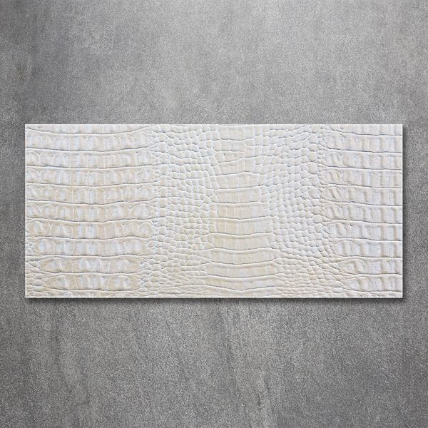 Schilderij glas Krokodillenhuid