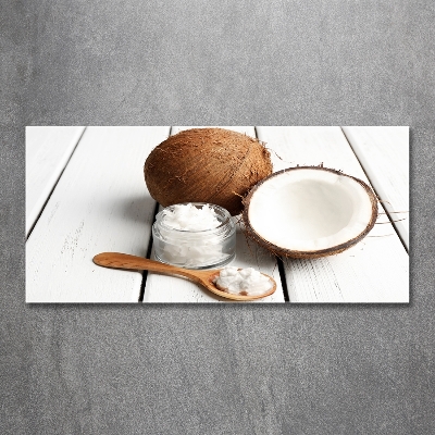Schilderij glas Kokosolie