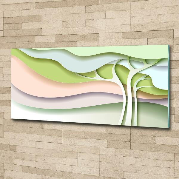 Glazen schilderij Abstracte boom