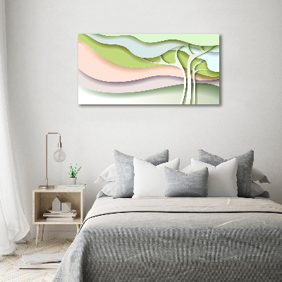 Glazen schilderij Abstracte boom