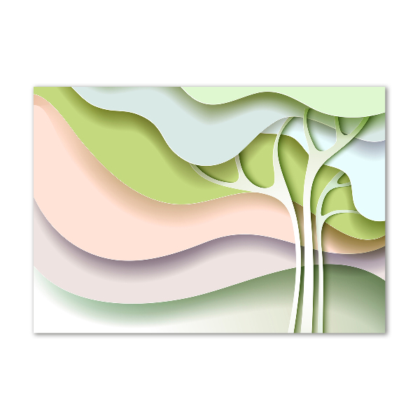 Glazen schilderij Abstracte boom