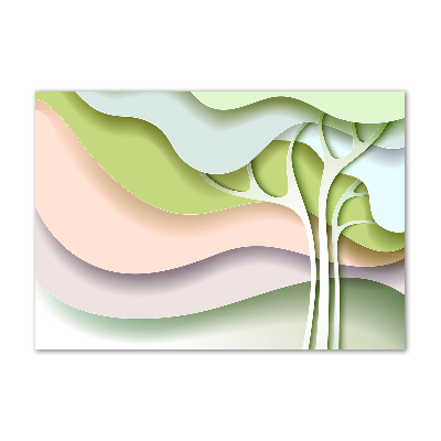 Glazen schilderij Abstracte boom