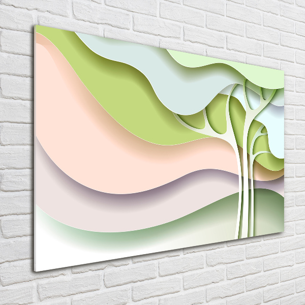 Glazen schilderij Abstracte boom