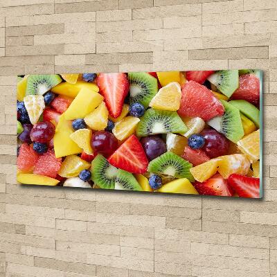 Schilderij glas Gesneden fruit