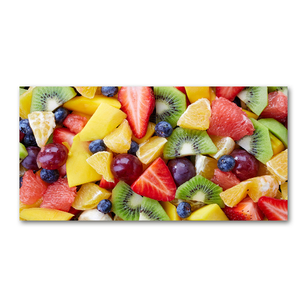 Schilderij glas Gesneden fruit