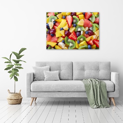 Schilderij glas Gesneden fruit