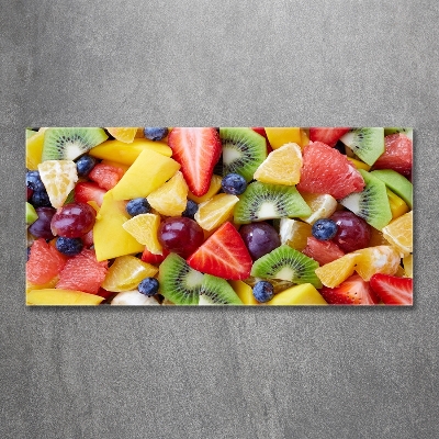 Schilderij glas Gesneden fruit