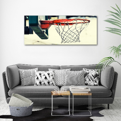 Schilderij glas Basketbal