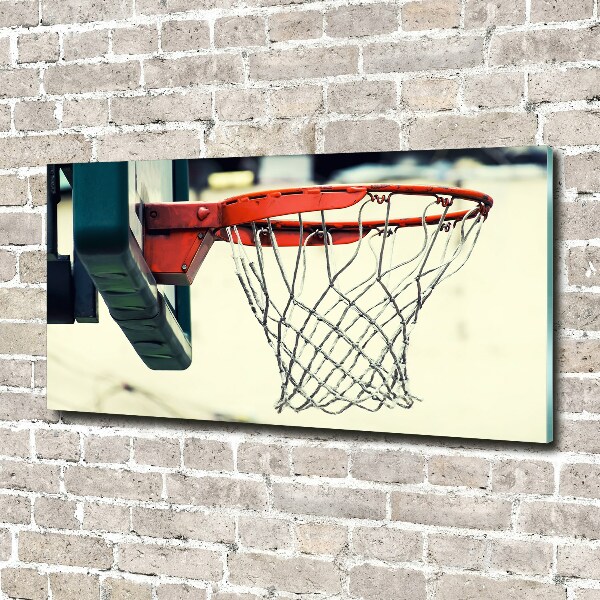 Schilderij glas Basketbal