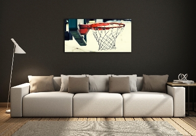 Schilderij glas Basketbal