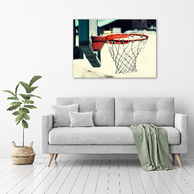 Schilderij glas Basketbal